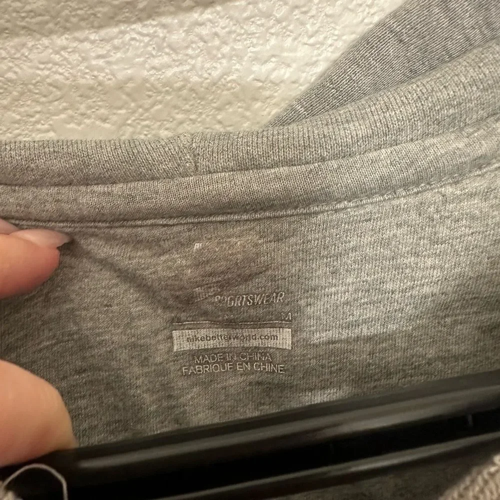 Nike Gray Zip-Up Hoodie